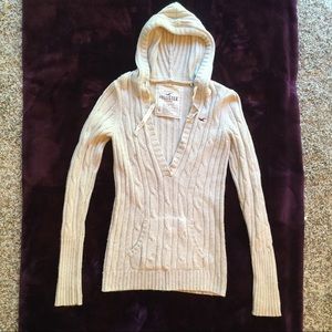 Hollister Chunky Knit Hooded Sweater